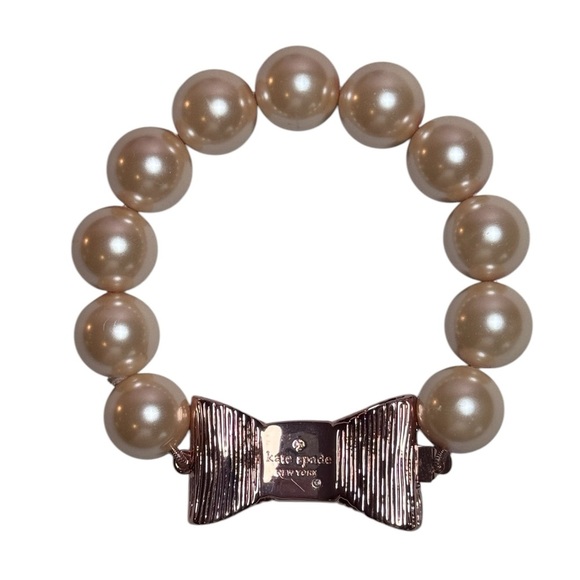 Kate Spade ♠️ All Wrapped Up In Pearls Large Bracelet - Picture 9 of 16